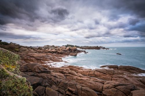 brittany coast rocks