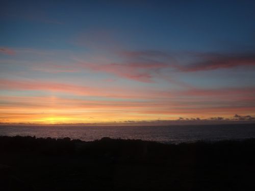 brittany sea sunset