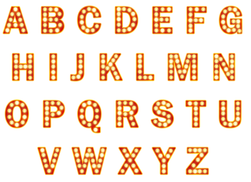 broadway font letters