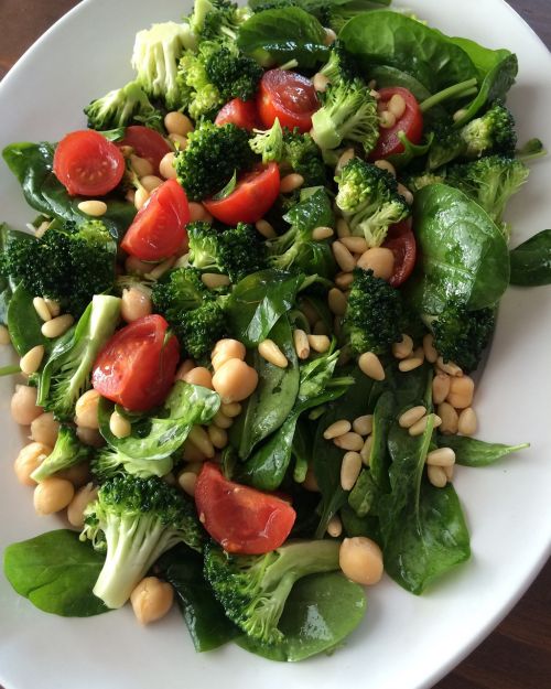 broccoli vegan pine nuts