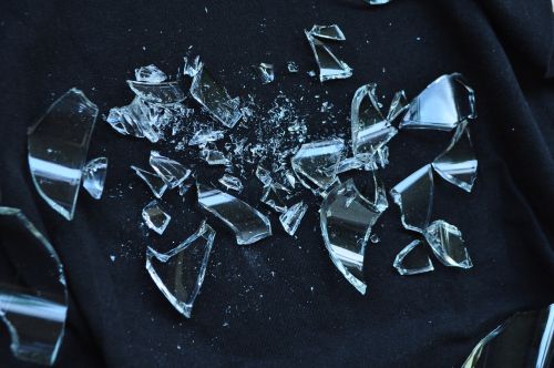 broken glass shattered glass