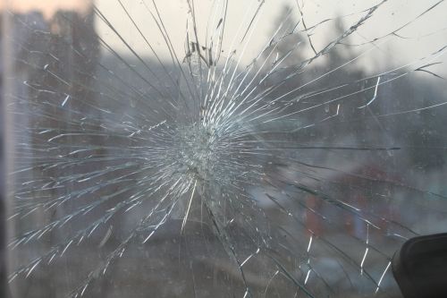 broken glass glass window