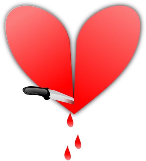 broken heart knife heart