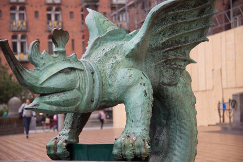 bronze figure dragon
