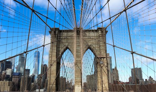 brooklyn  bridge  skyline