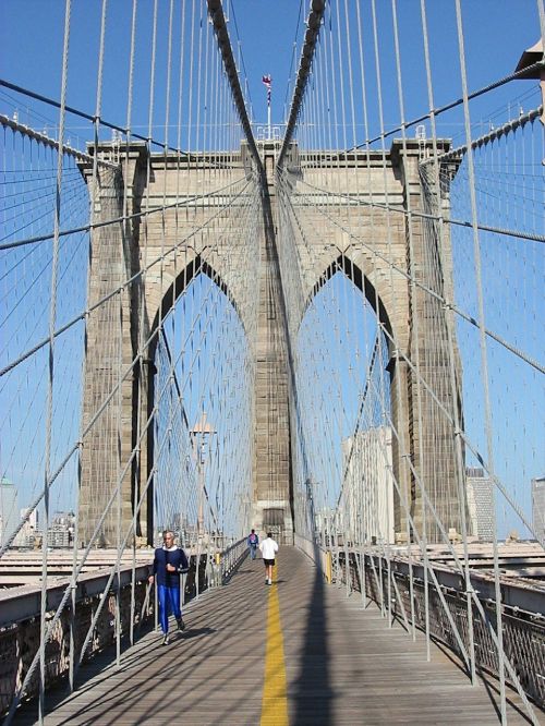 brooklyn bridge new york suspension