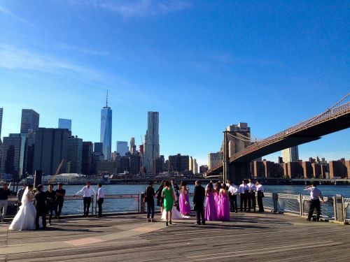 brooklyn bridge nyc skyline