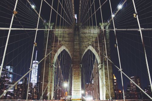 brooklyn bridge new york pillar