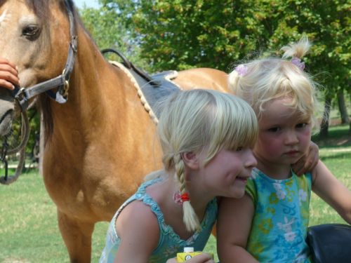 brothers and sisters horse children