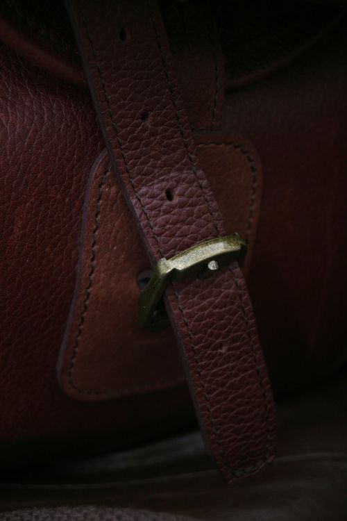 brown leather buckle