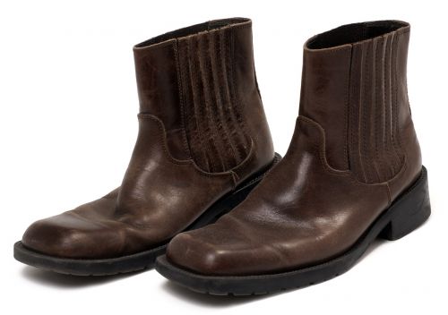 brown men's boots shoes