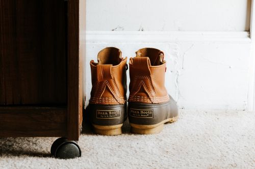 brown leather shoes