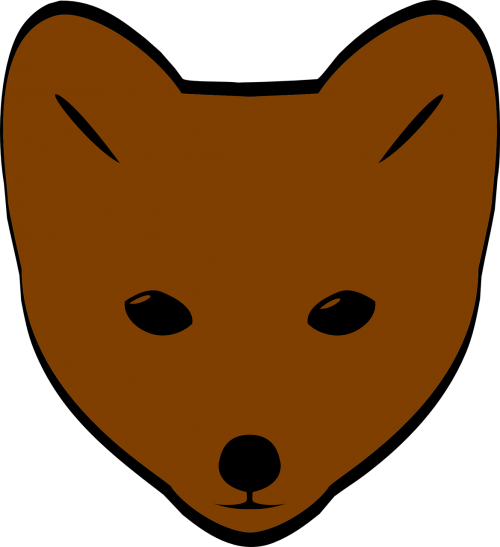 brown face fox