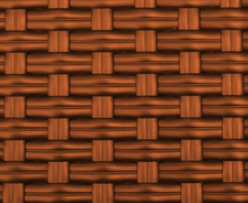 Brown Metallic Basket Pattern