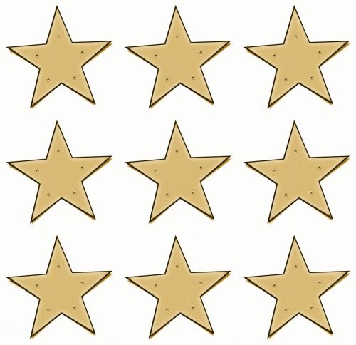 Brown Nailed Stars