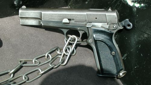 Browning Handgun Pistol Cocked