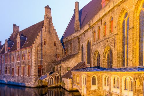 bruges old town night photograph