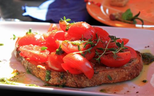 bruschetta tomatoes starter