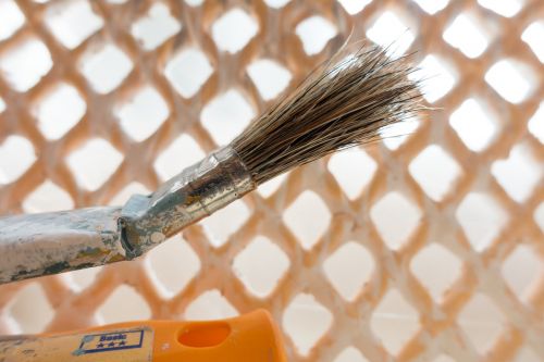 brush renovate painter working