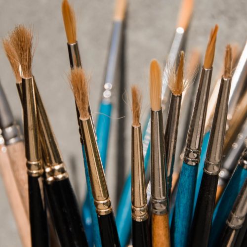 brushes painting artist