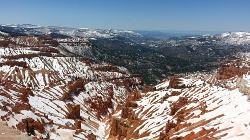 bryce canyon nature snow