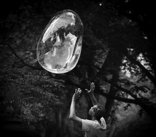 bubble soap bubble reflection