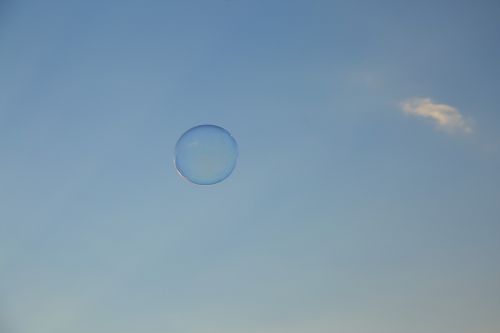 bubble afternoon sky