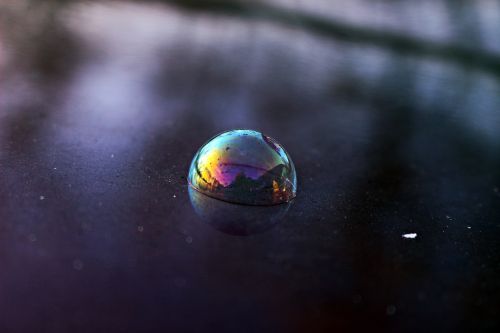 bubble silk bubble iridescent