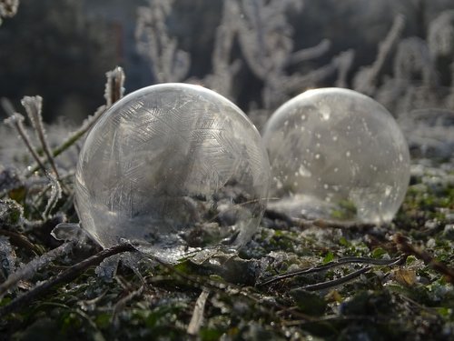 bubble  frost  winter