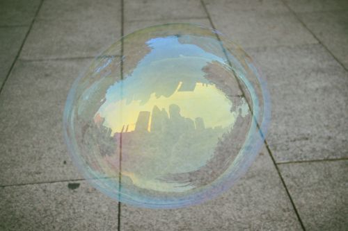 bubble city reflection