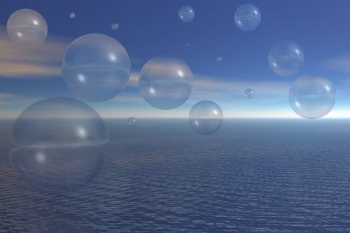 bubbles water sky