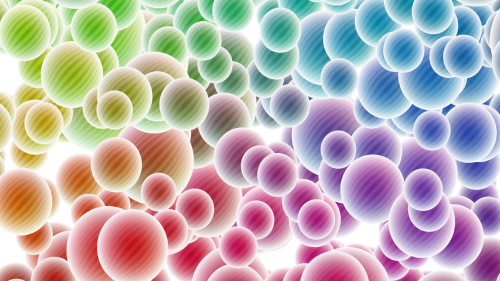 bubbles 3d multicolor