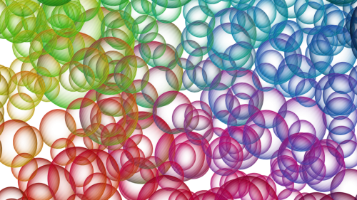 bubbles 3d multicolor