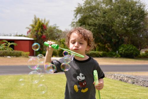 bubbles soap bubbles child