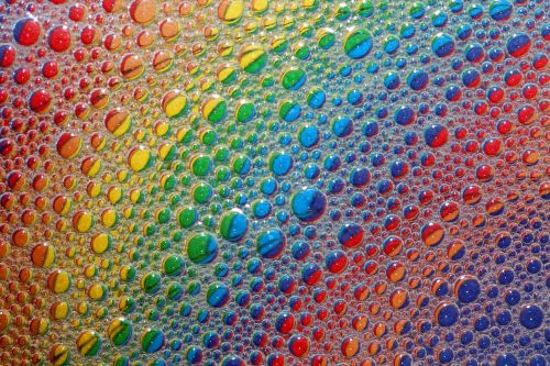 bubbles rainbow colourful