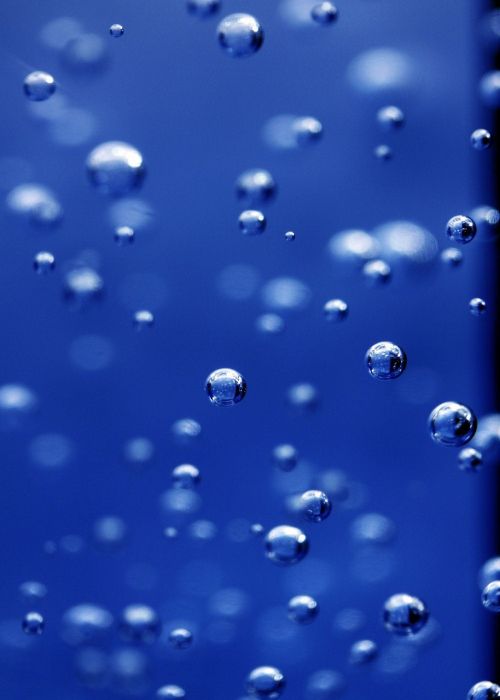 bubbles abstract blue