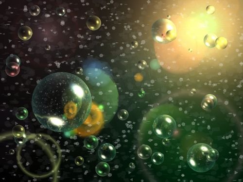 bubbles space cartoon