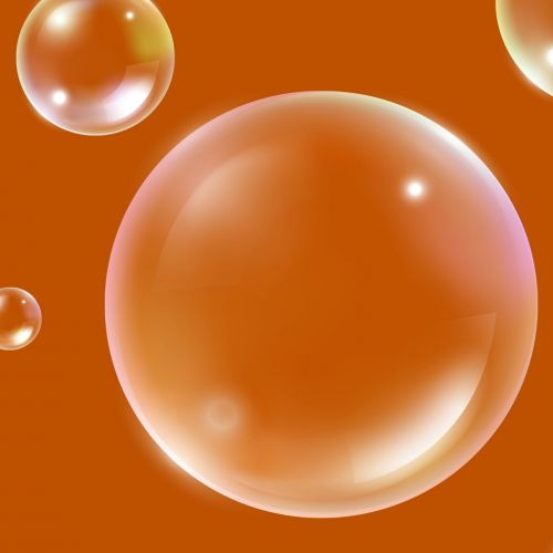 Bubbles On Orange