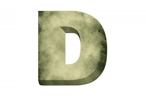 3d Letter D