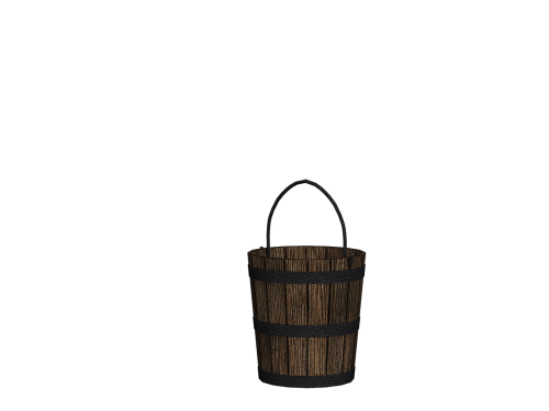 bucket wooden bucket henkel