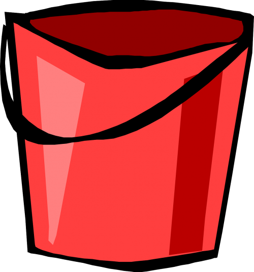 bucket red tool