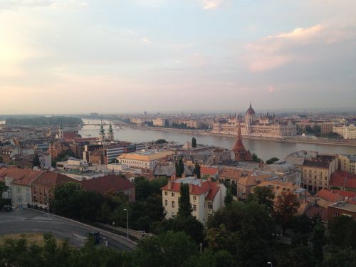 budapest parliament building view