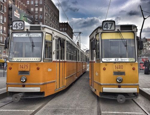 budapest trams city