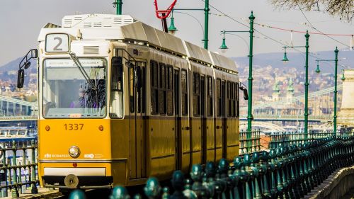 budapest tram city