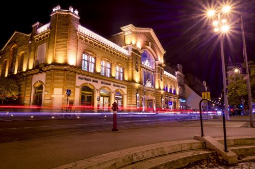 budapest by night city light night