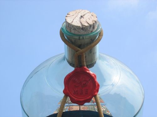 buddelschiff cork bottle