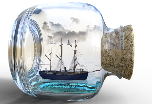 buddelschiff ship bottle