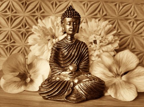 buddha rest silent