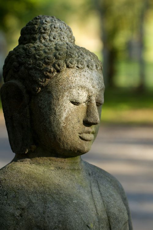 buddha stone figure religion