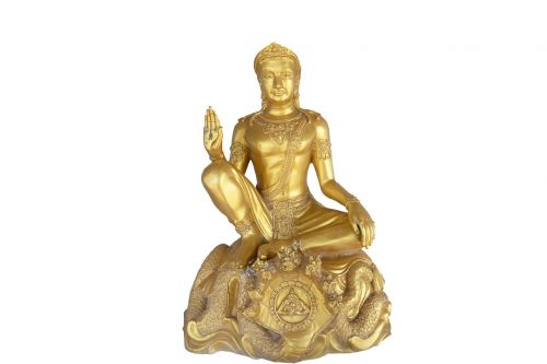 buddha isolated gold